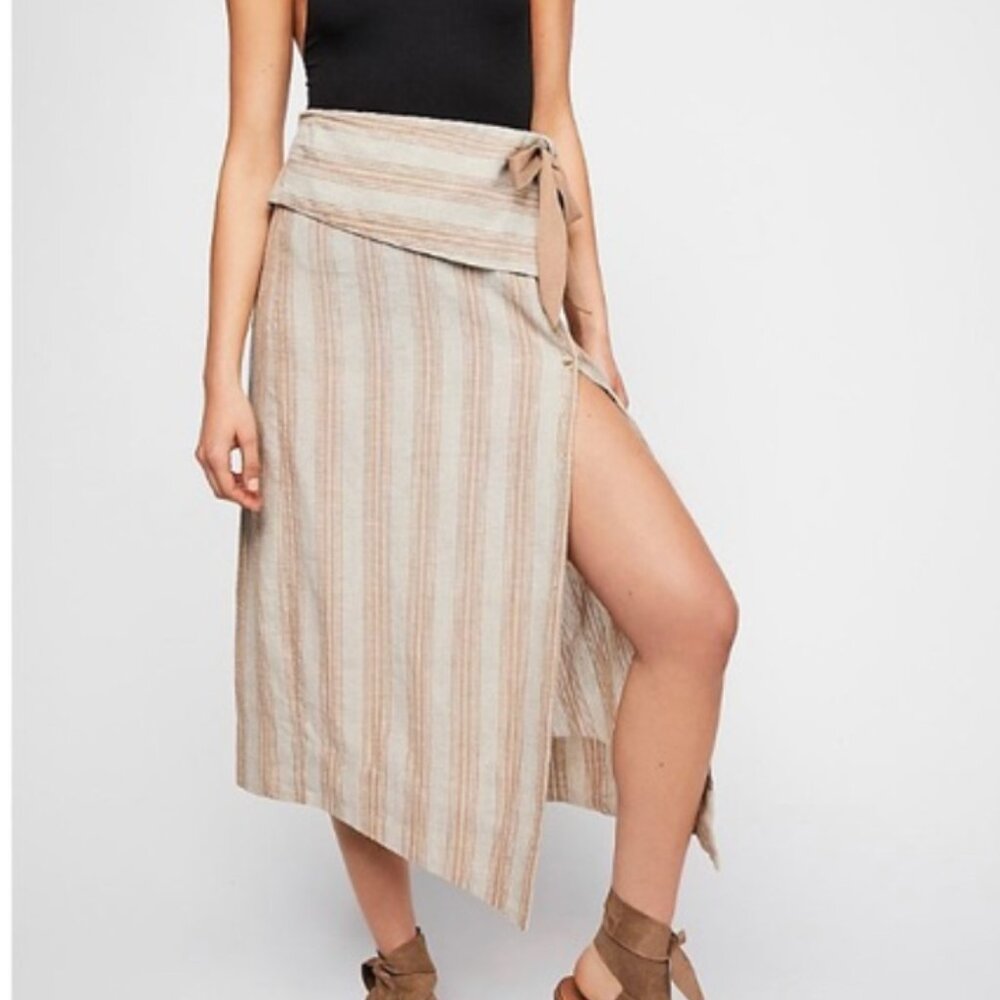 Free People Asymmetric Tie Skirt